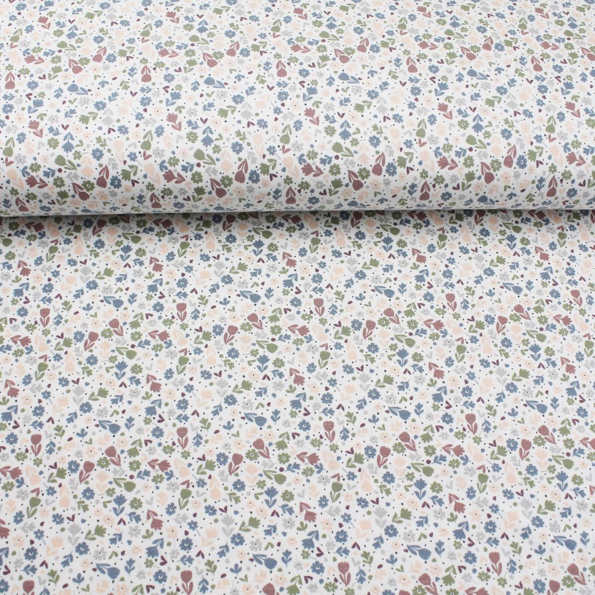 Jersey "Blümchen" kleine Streublumen pastell